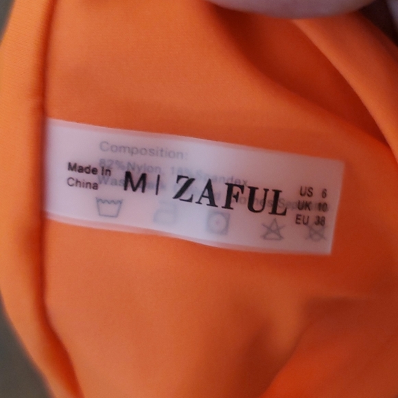 Orange medium rise bikini bottoms - Picture 3 of 3